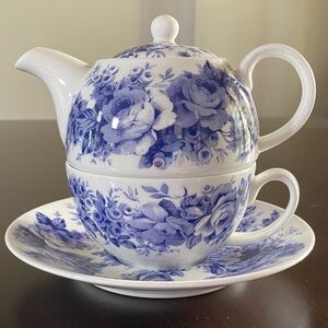 Royal Kirkham Tea for One Teapot, Cup and Saucer Set